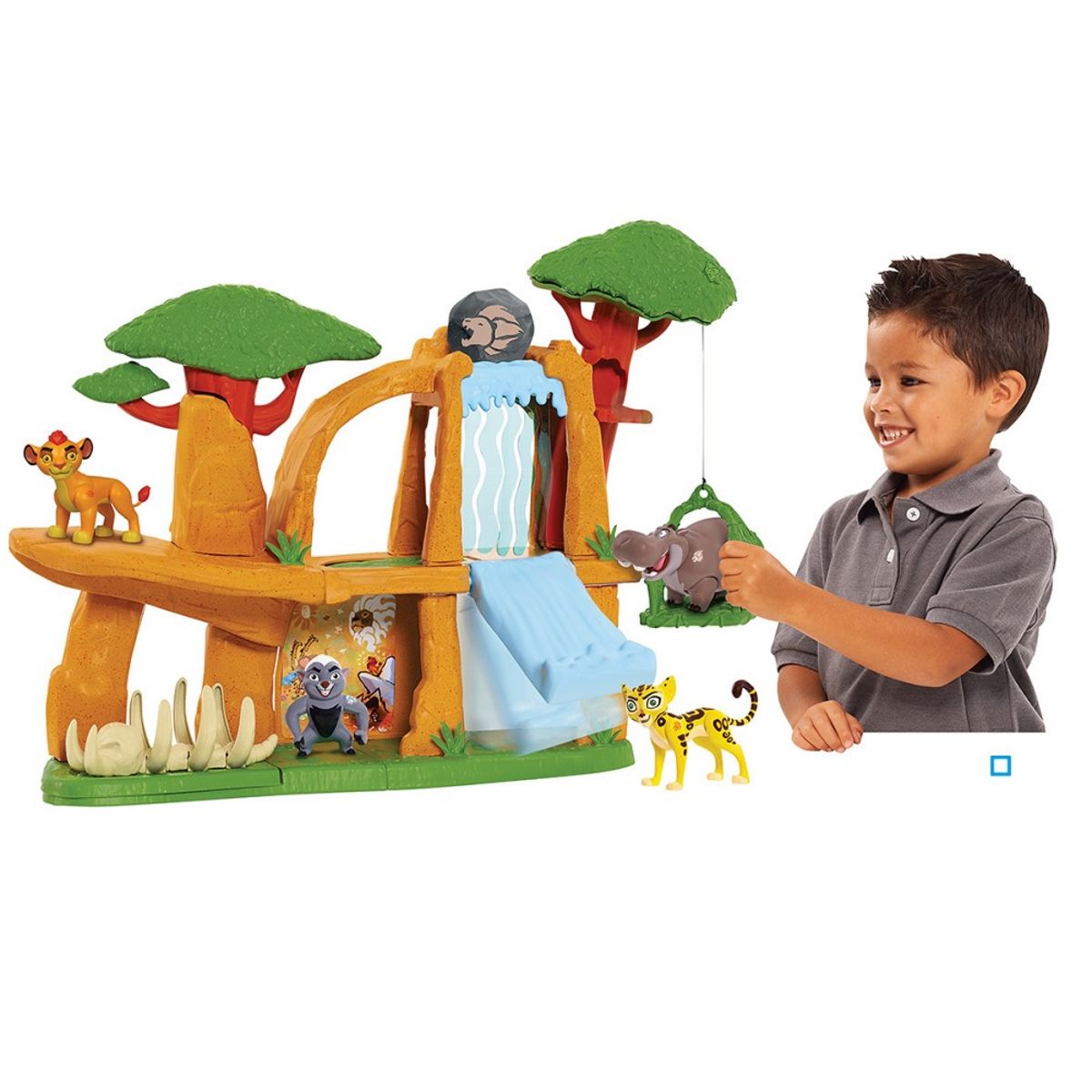 SIMBA Playset La Garde du Roi Lion - Terre Sacrée + Accessoires + 1 figurine