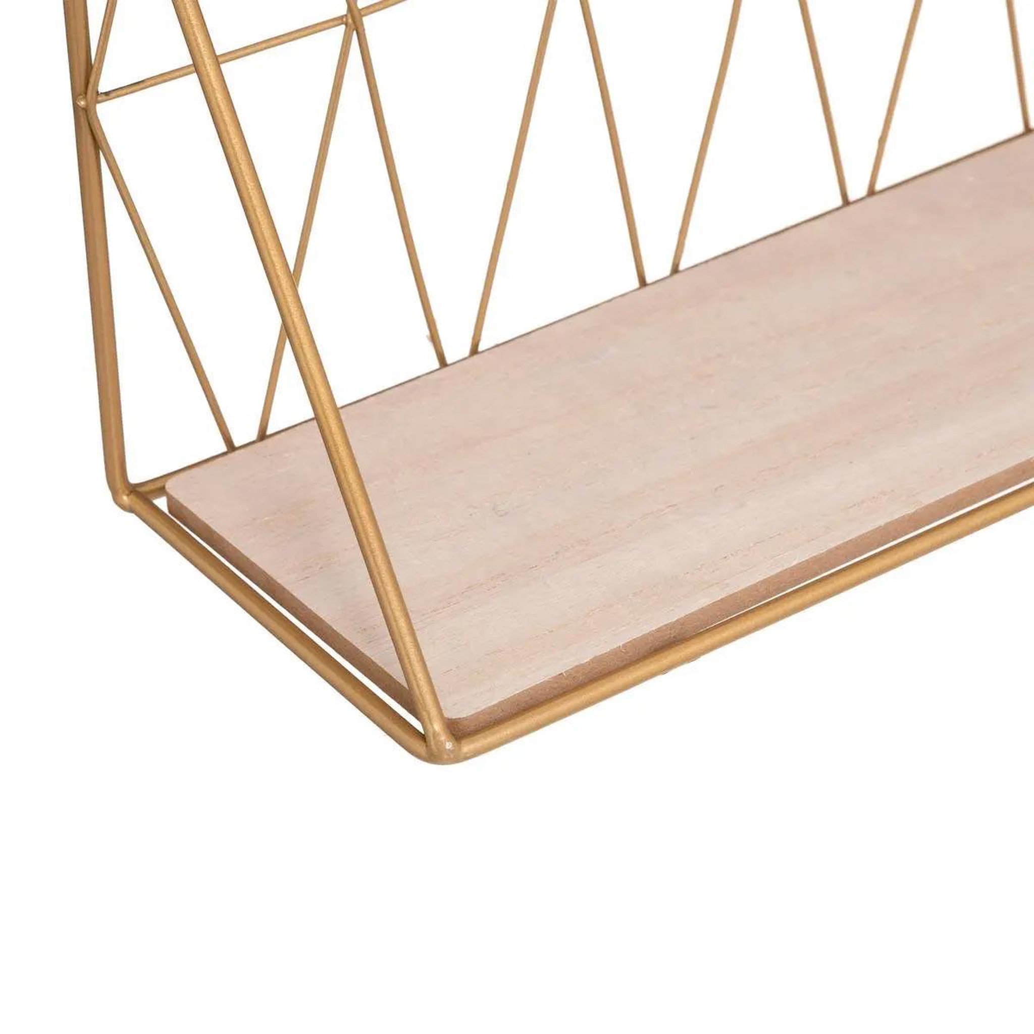 Voir la diapositive 2 : ATMOSPHERA Etagère murale design  wire  48cm or