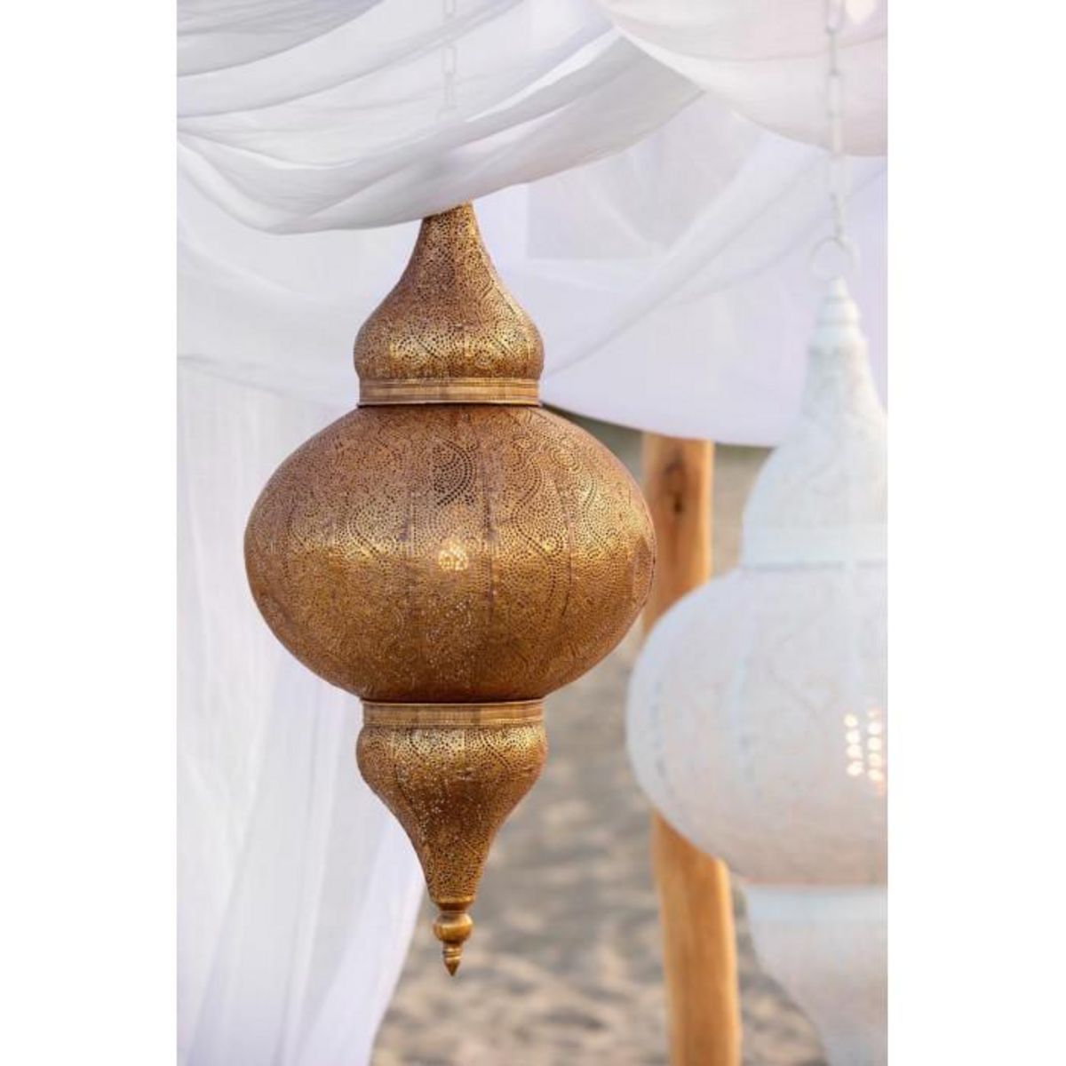 Paris Prix Lampe Suspension en Métal  Bore  65cm Or