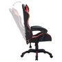 Voir la diapositive 5 : VIDAXL Fauteuil de jeux video avec LED RVB Rouge et noir Similicuir