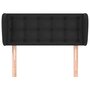 Voir la diapositive 3 : VIDAXL Tete de lit avec oreilles Noir 93x23x78/88 cm Similicuir