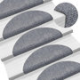 Voir la diapositive 1 : VIDAXL Tapis d'escalier auto-adhesif 15 pcs 56x17x3 cm Gris clair