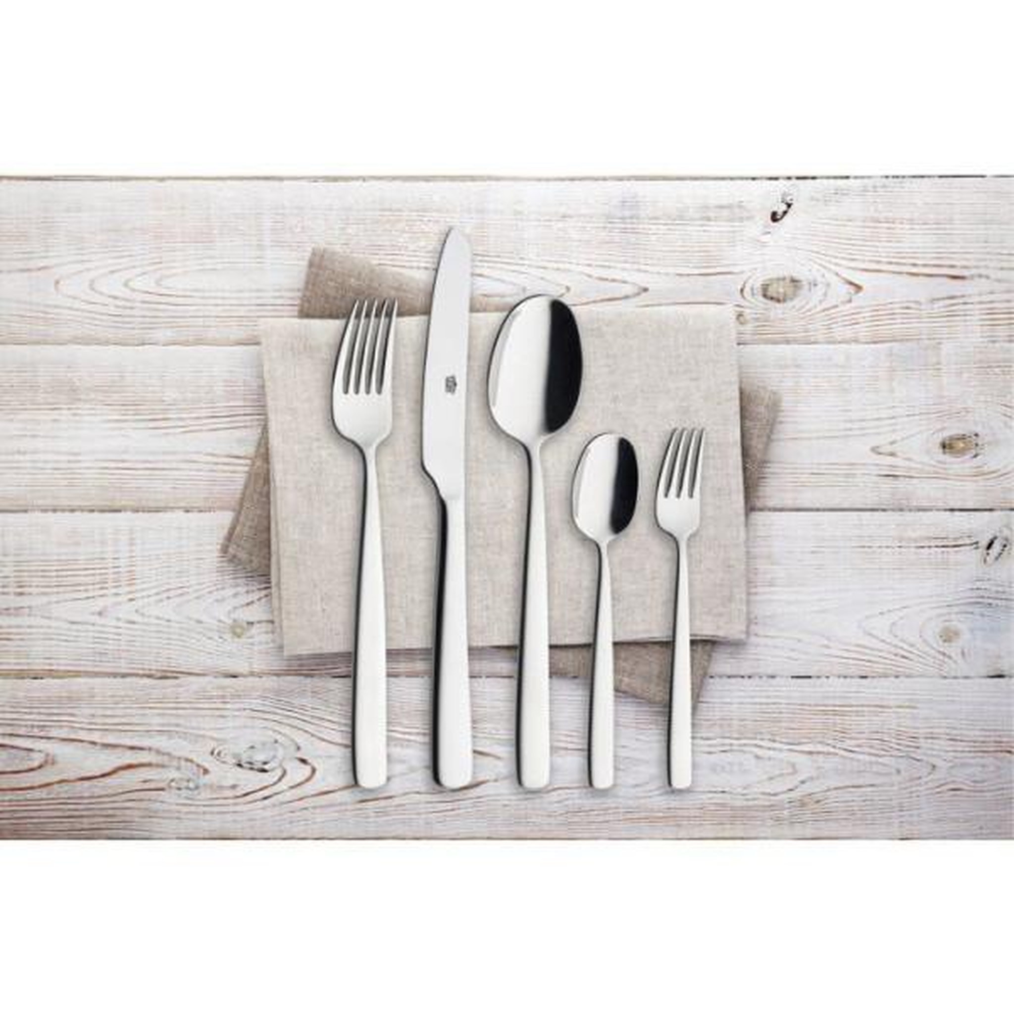 Voir la diapositive 5 : GSW Ménagere - GSW PREMIUM - 893497 - 60 pieces - Acier inox massif 18/10