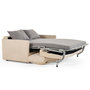 Voir la diapositive 2 : BEST MOBILIER Ottawa - canapé 3 places convertible express couchage quotidien 140 cm matelas 12 cm en velours côtelé