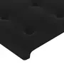 VIDAXL Tete de lit avec oreilles Noir 93x16x78/88 cm Velours