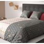 Voir la diapositive 2 : Les Ateliers du Linge Parure housse de couette 100% coton 57fils-himba black