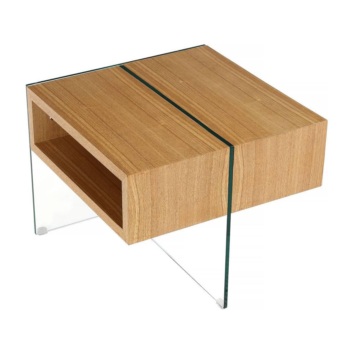 Habitat et Jardin Table basse  Venezia  - 60 x 60 x 50 cm -  Finition chêne