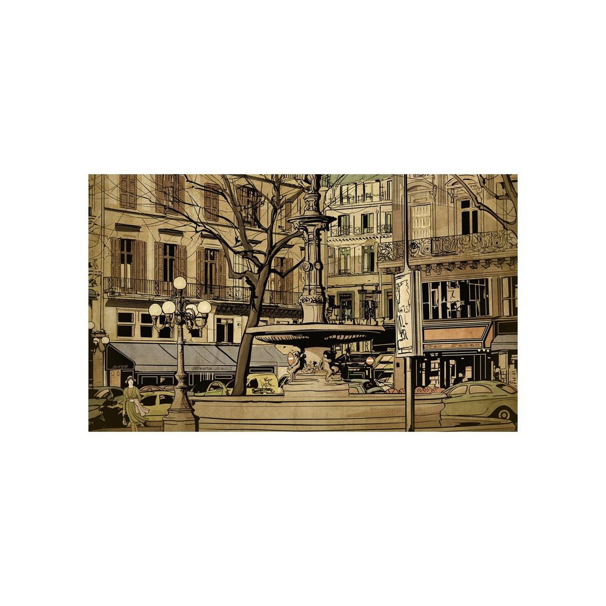 Voir la diapositive 2 : Paris Prix Papier peint  parisian fountain ii  450x270cm