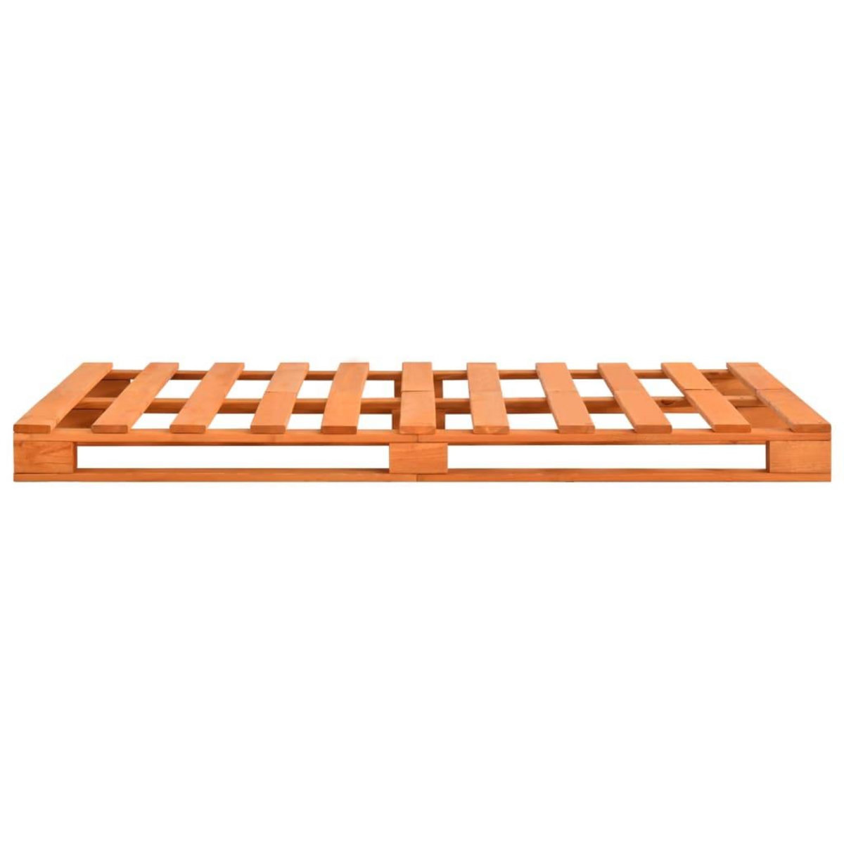 VIDAXL Cadre de lit de palette sans matelas 140x200 cm bois massif