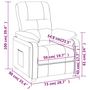 Voir la diapositive 6 : VIDAXL Fauteuil inclinable Gris fonce Tissu