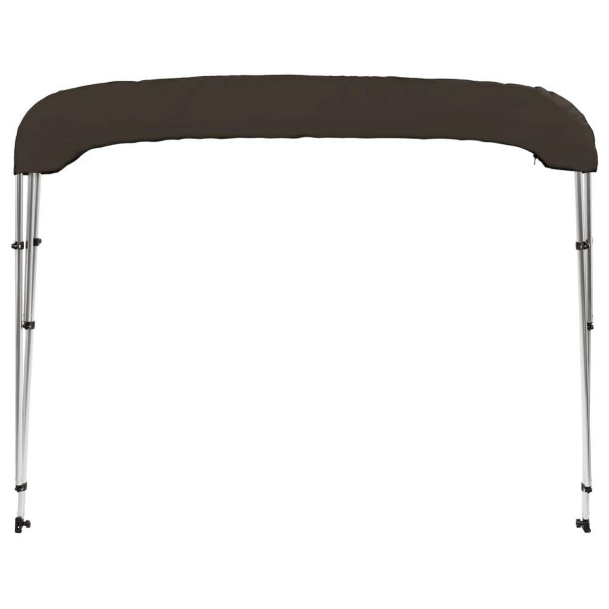 VIDAXL Auvent bimini a 3 arceaux noir 183x196x137 cm
