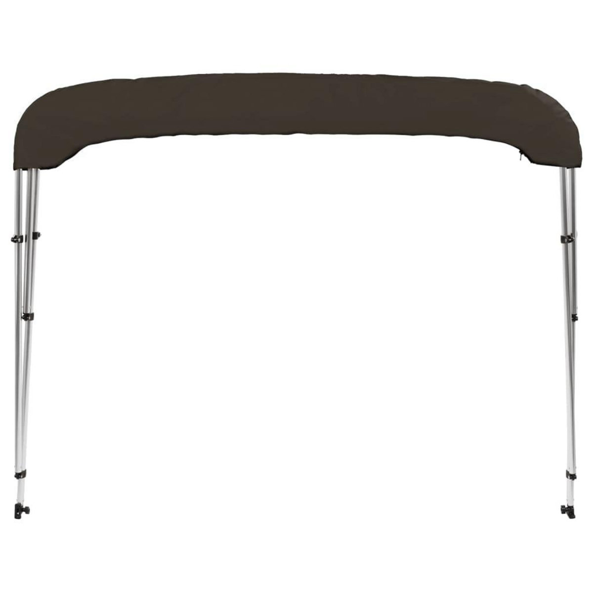 VIDAXL Auvent bimini a 3 arceaux noir 183x196x137 cm