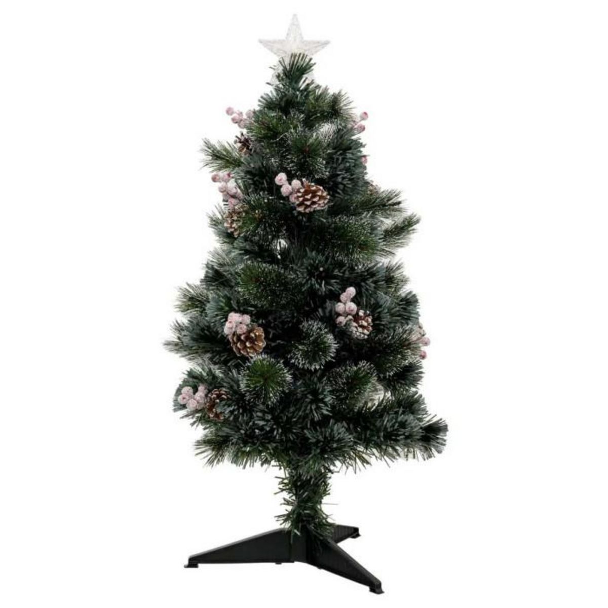 FEERIC LIGHT & CHRISTMAS Sapin de Noël Artificiel Fibre Optique  Sofia  94cm Vert