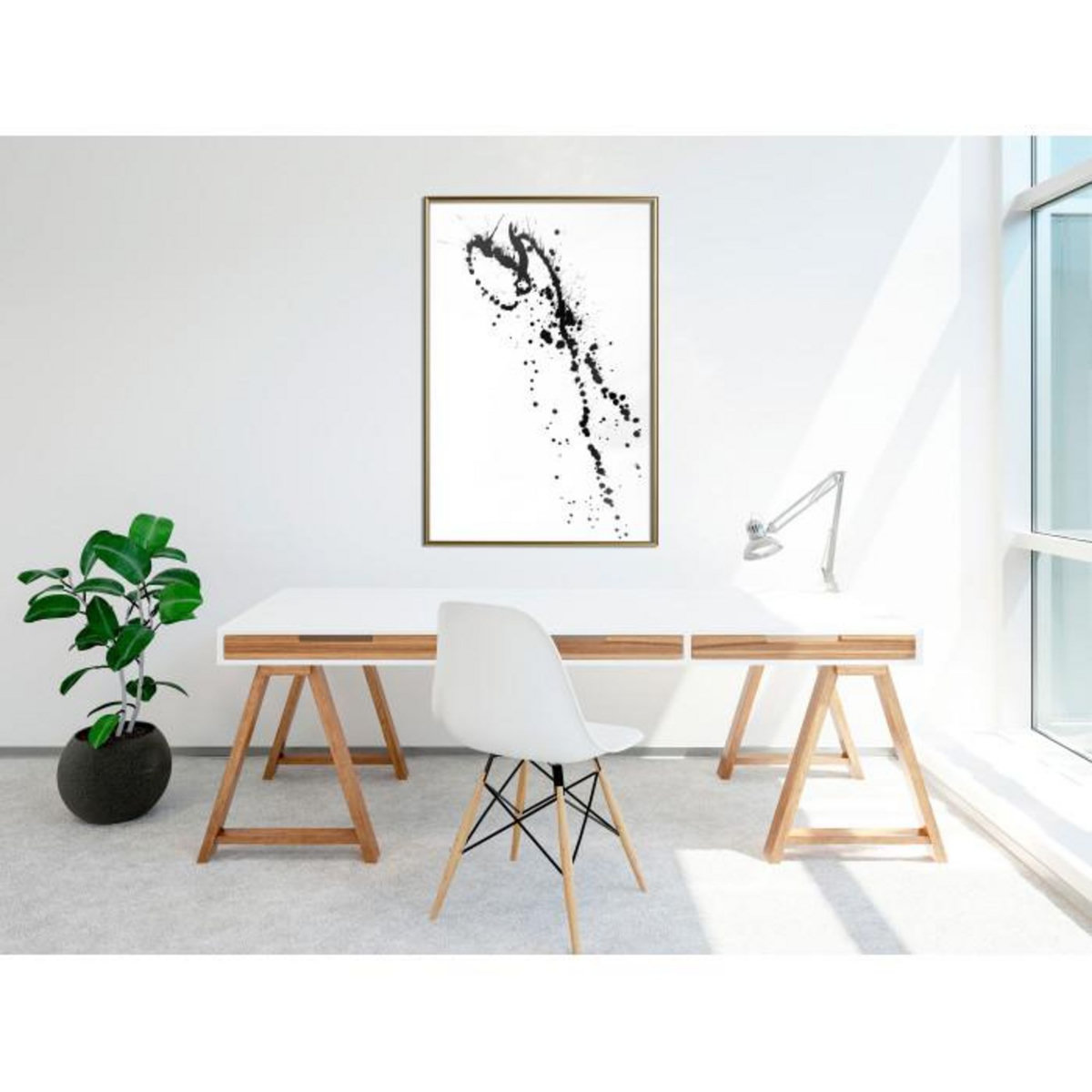 Paris Prix Affiche Murale Encadrée  Ink Splash