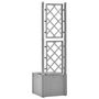 Voir la diapositive 5 : VIDAXL Lit sureleve de jardin et treillis et systeme d'arrosage Gris