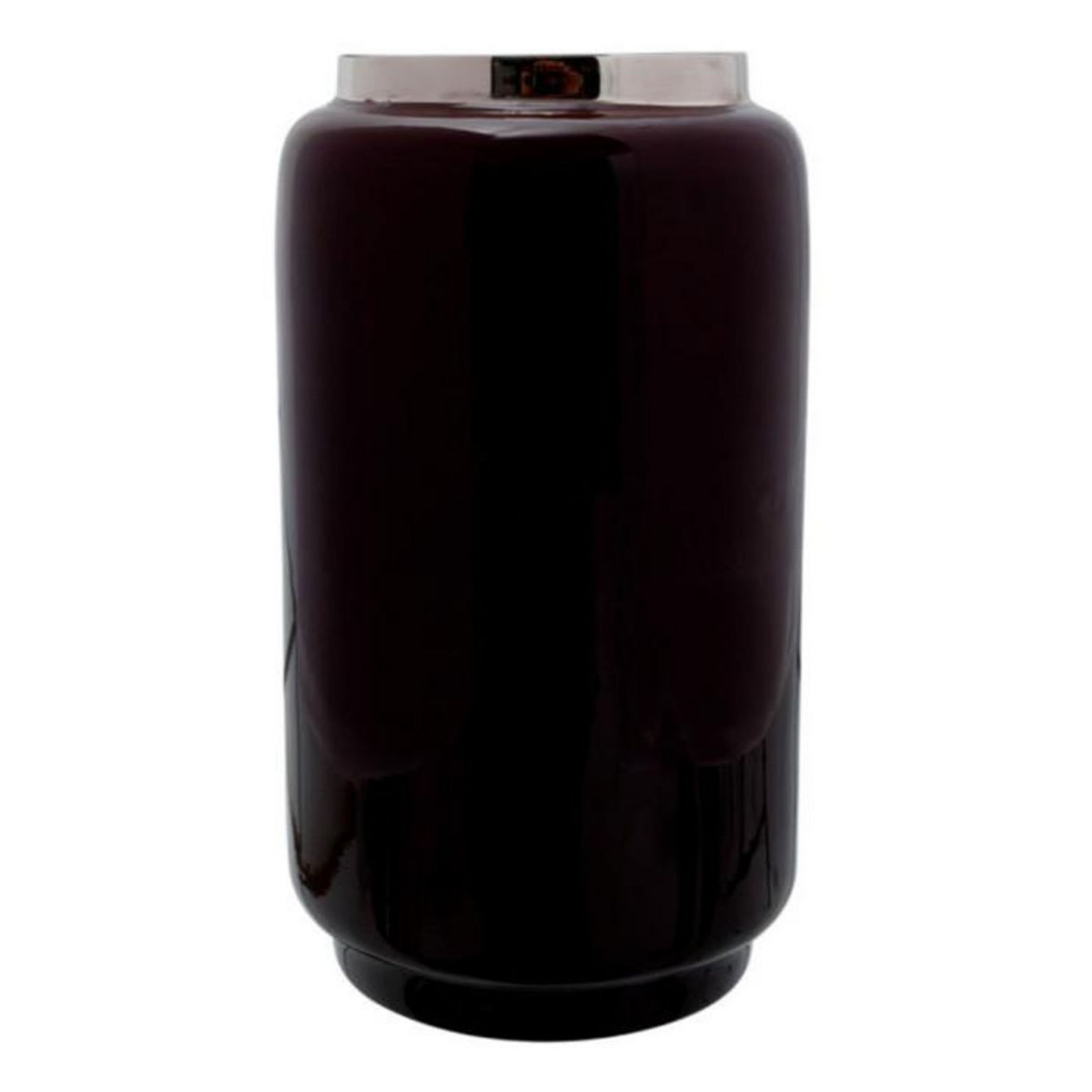 Paris Prix Vase Rond Design  Veronika  24cm Violet & Argent