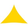 VIDAXL Voile de parasol Tissu Oxford triangulaire 4x4x4 m Jaune