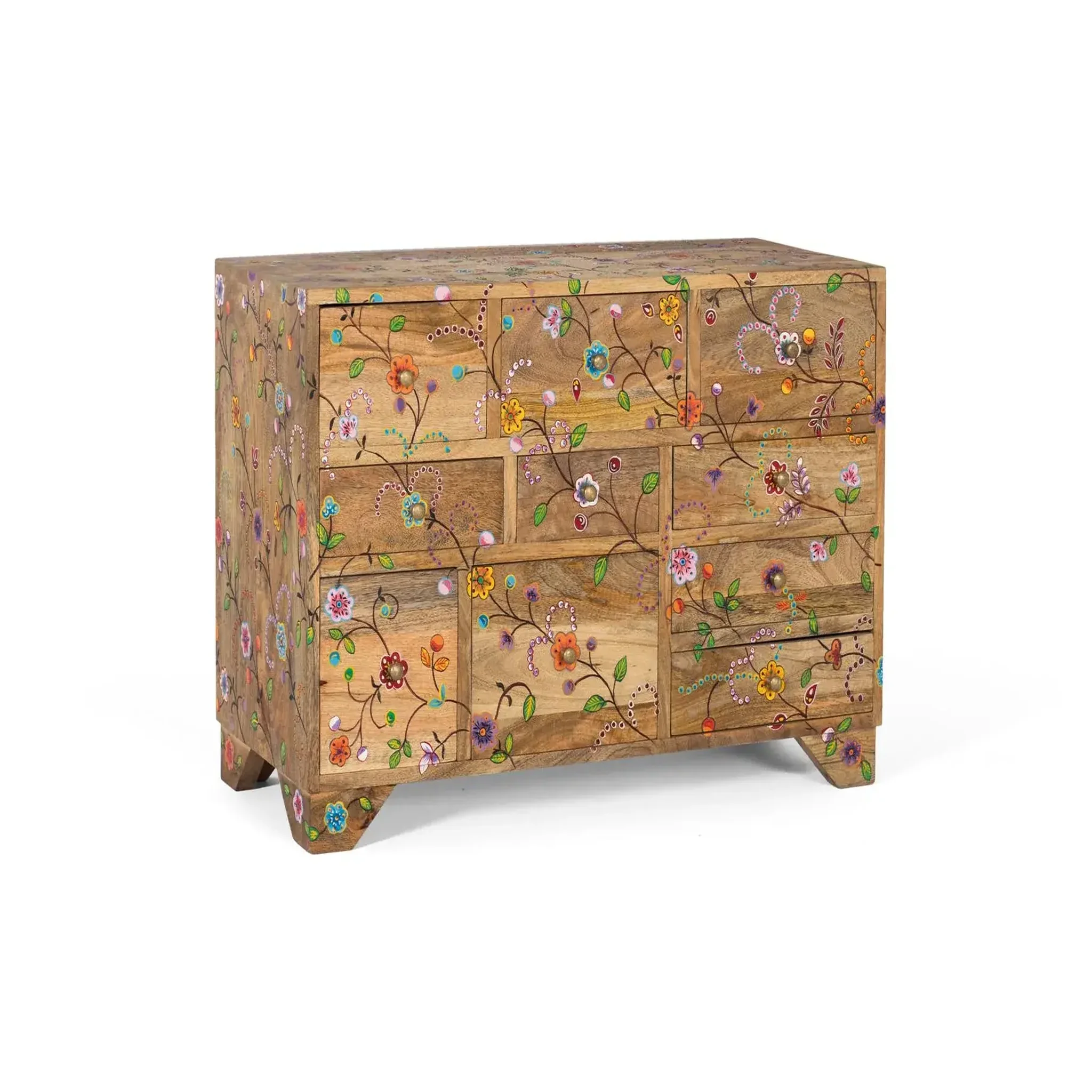 Voir la diapositive 2 : GINER Y COLOMER SL Commode en bois de manguier 80 cm style ethnique décoratif