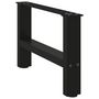 Voir la diapositive 4 : VIDAXL Pieds de table basse noir 2 pcs 50x(30-31) cm acier