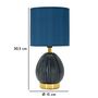 Voir la diapositive 6 : Paris Prix Lampe à Poser en Céramique  Flavi  30cm Bleu