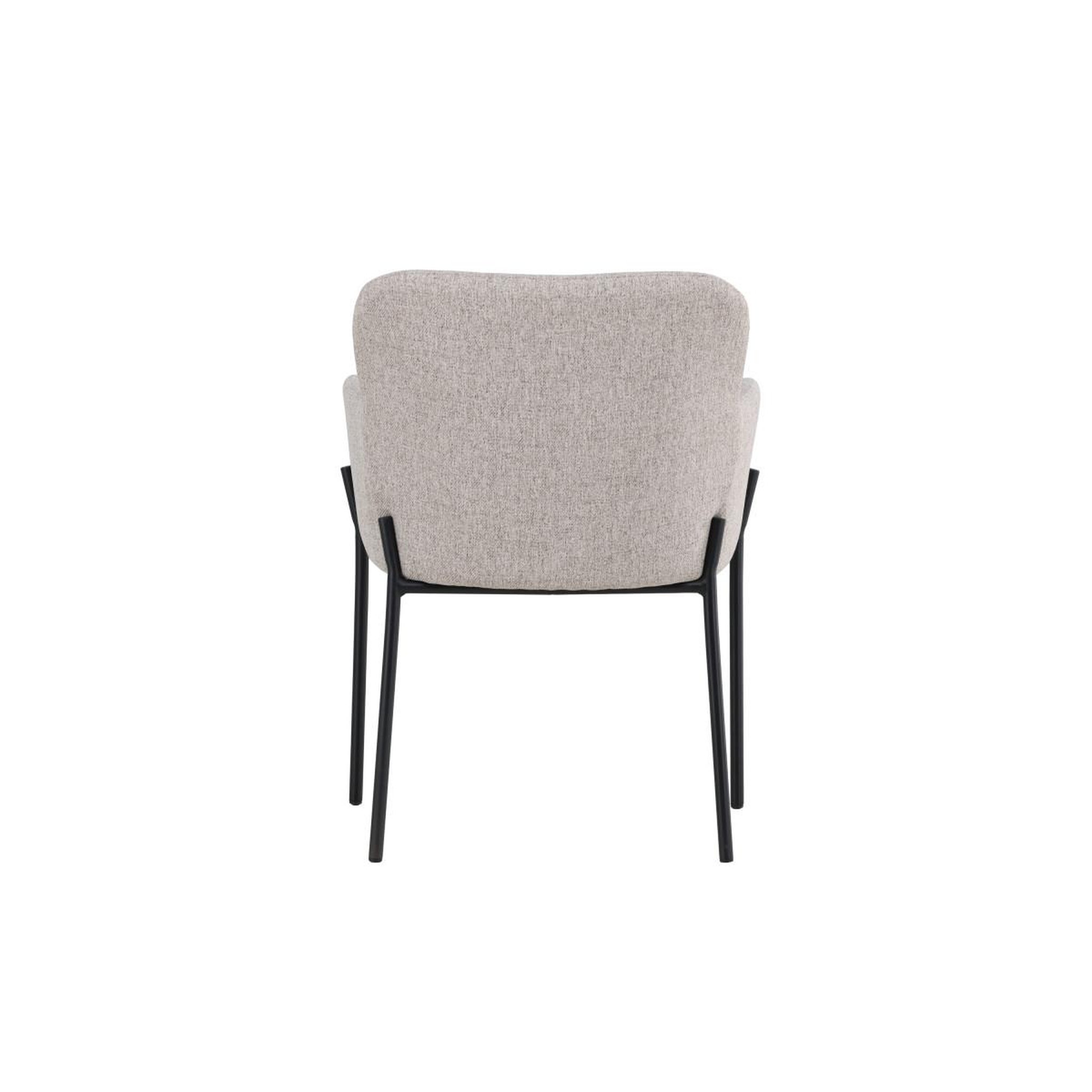Voir la diapositive 5 : Paris Prix Chaise en tissu effet lin  vätö  81cm beige & noir
