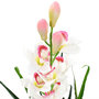 Voir la diapositive 2 : VIDAXL Plante artificielle Orchidee Cymbidium avec pot 100 cm Vert