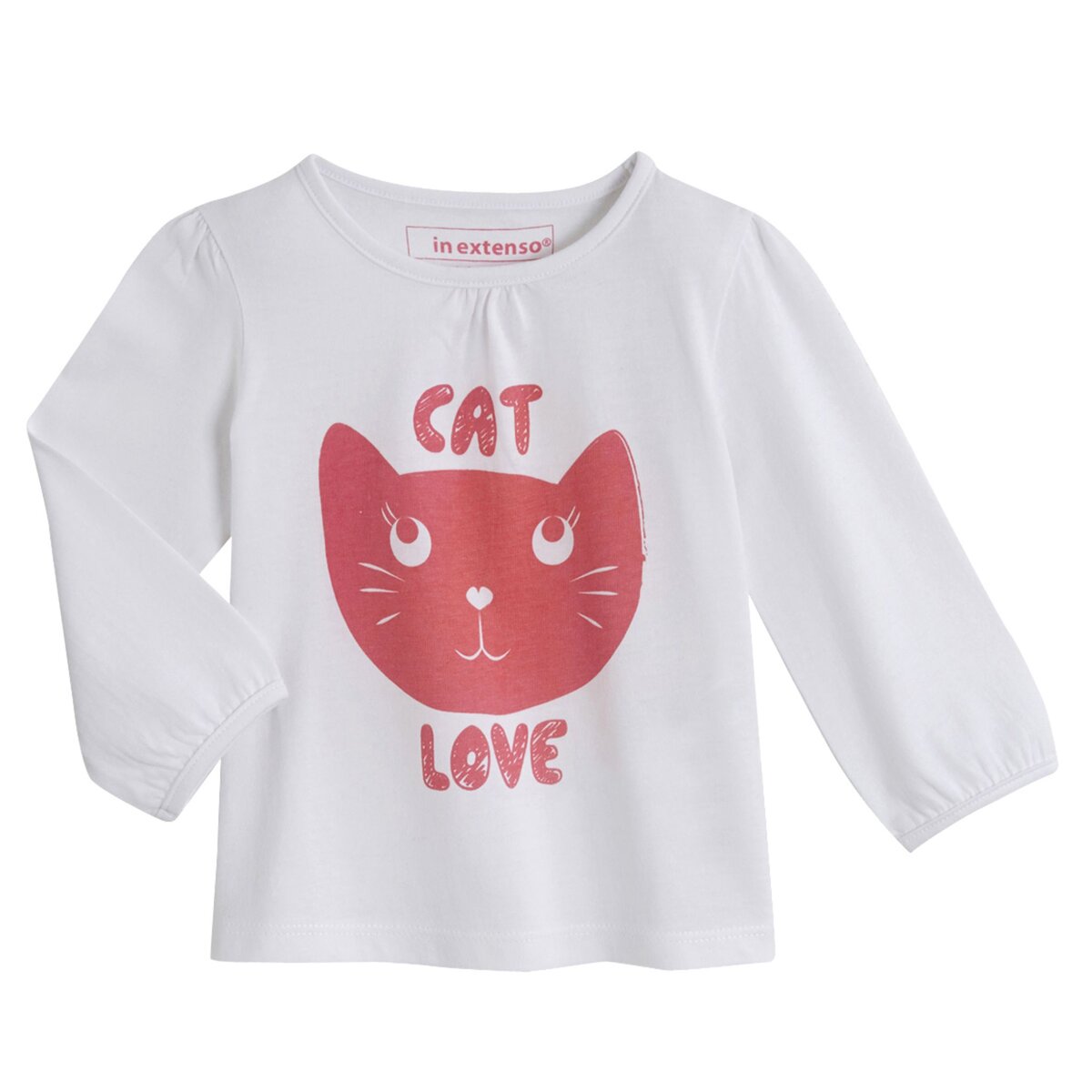 IN EXTENSO Tee-shirt manches longues chat bébé fille