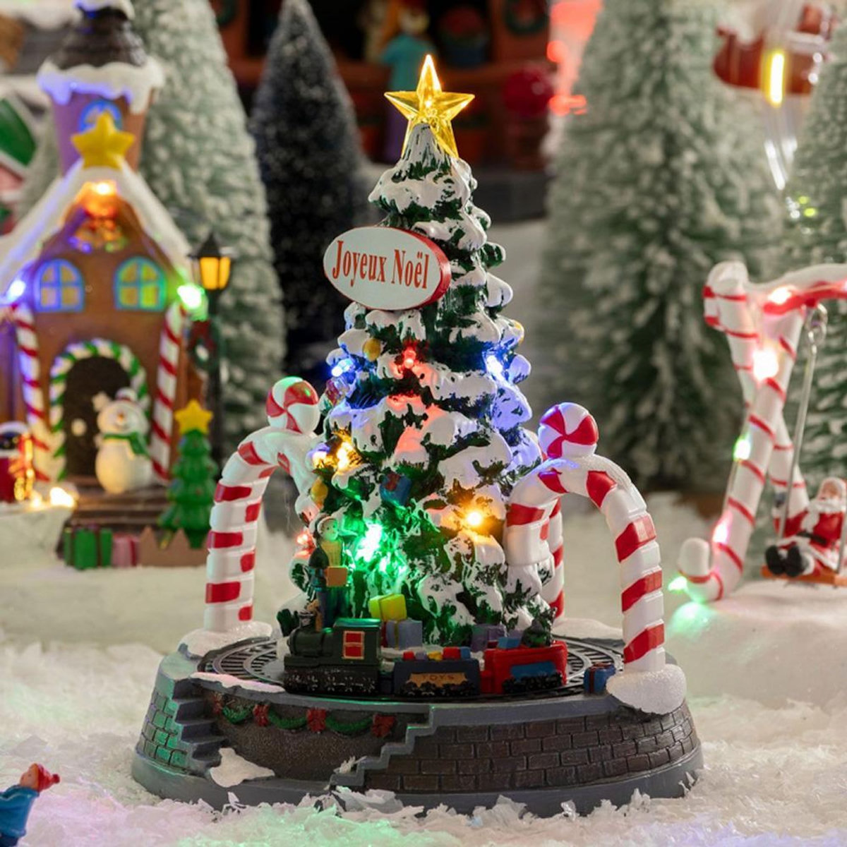 ATMOSPHERA Village de Noel Sapin Train