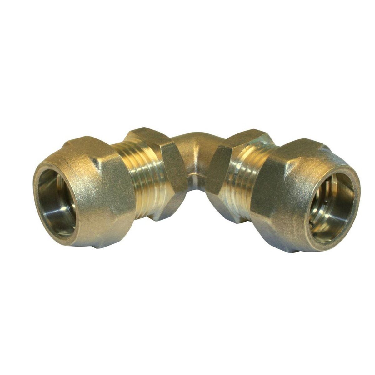 CENTRALE BRICO Raccord coudé 90° à compression laiton D.12 pour tube en per