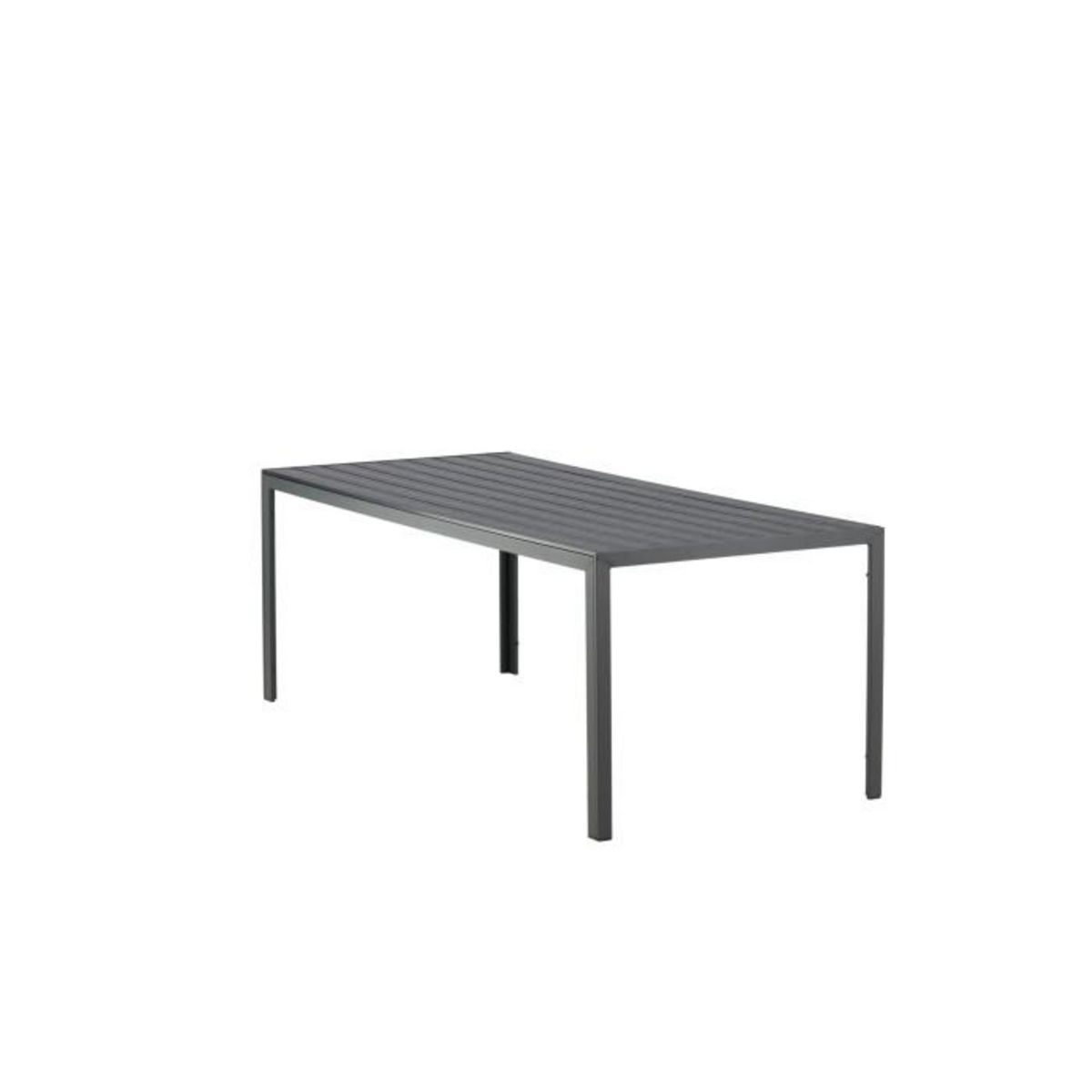 Paris Prix Table de Jardin  Break  205cm Noir