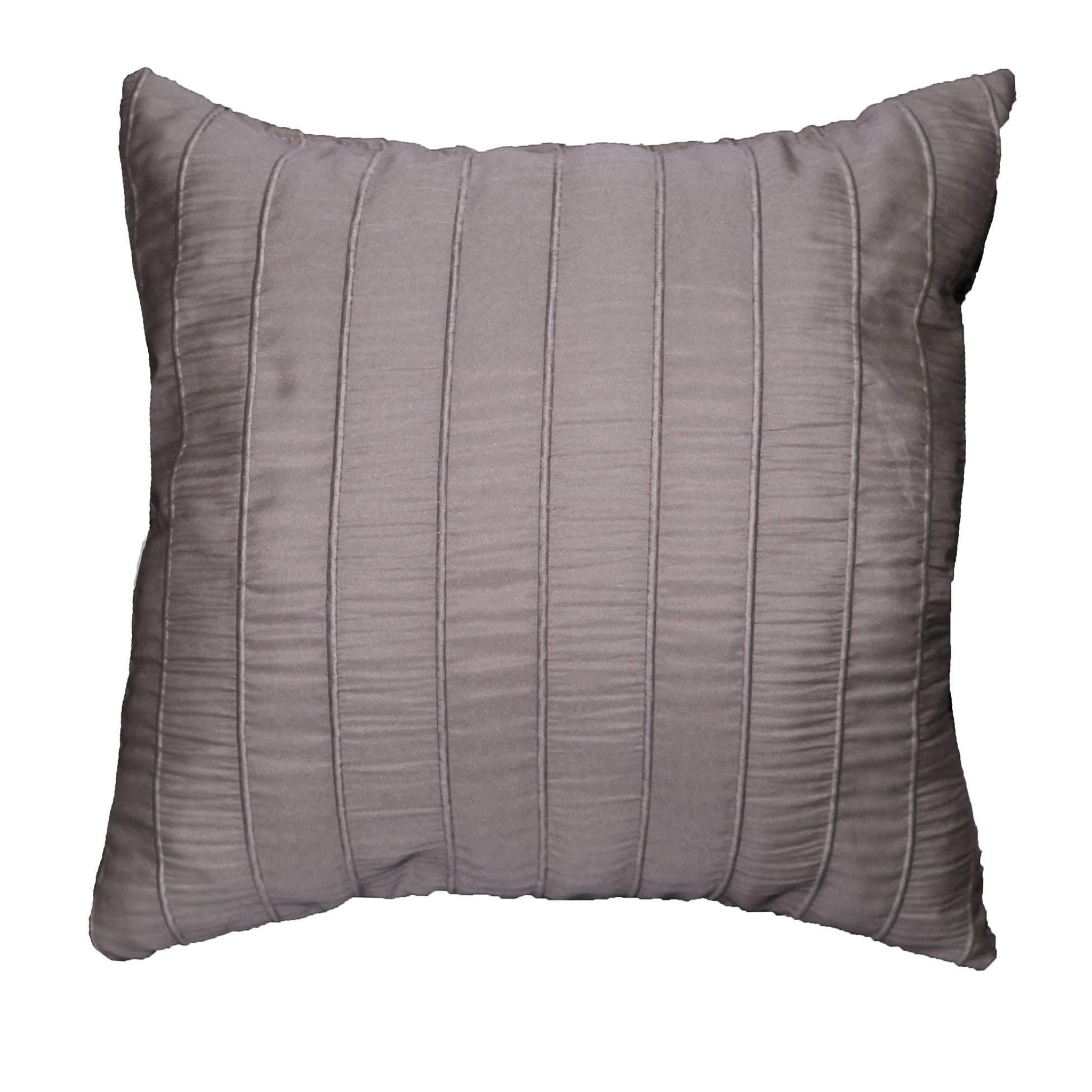 Eden Coussin jacquard rayures crash lineo taupe 40 x 40 cm