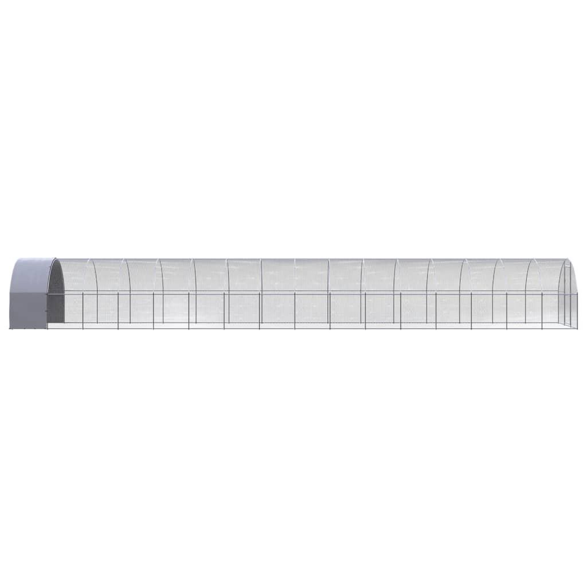 Voir la diapositive 3 : VIDAXL Poulailler d'exterieur 3x16x2 m Acier galvanise