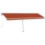 Voir la diapositive 2 : VIDAXL Auvent automatique sur pied 600x300 cm Orange/marron