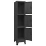 Voir la diapositive 5 : VIDAXL Armoire a casiers Anthracite 38x45x180 cm Acier