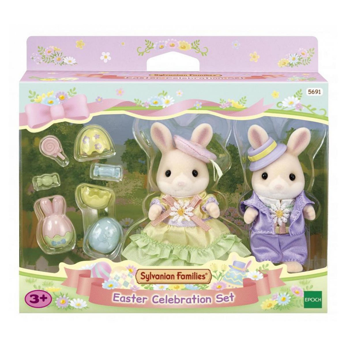 Sylvanian Families 5691 La chasse aux oeufs des freres et sœurs lapin marguerite