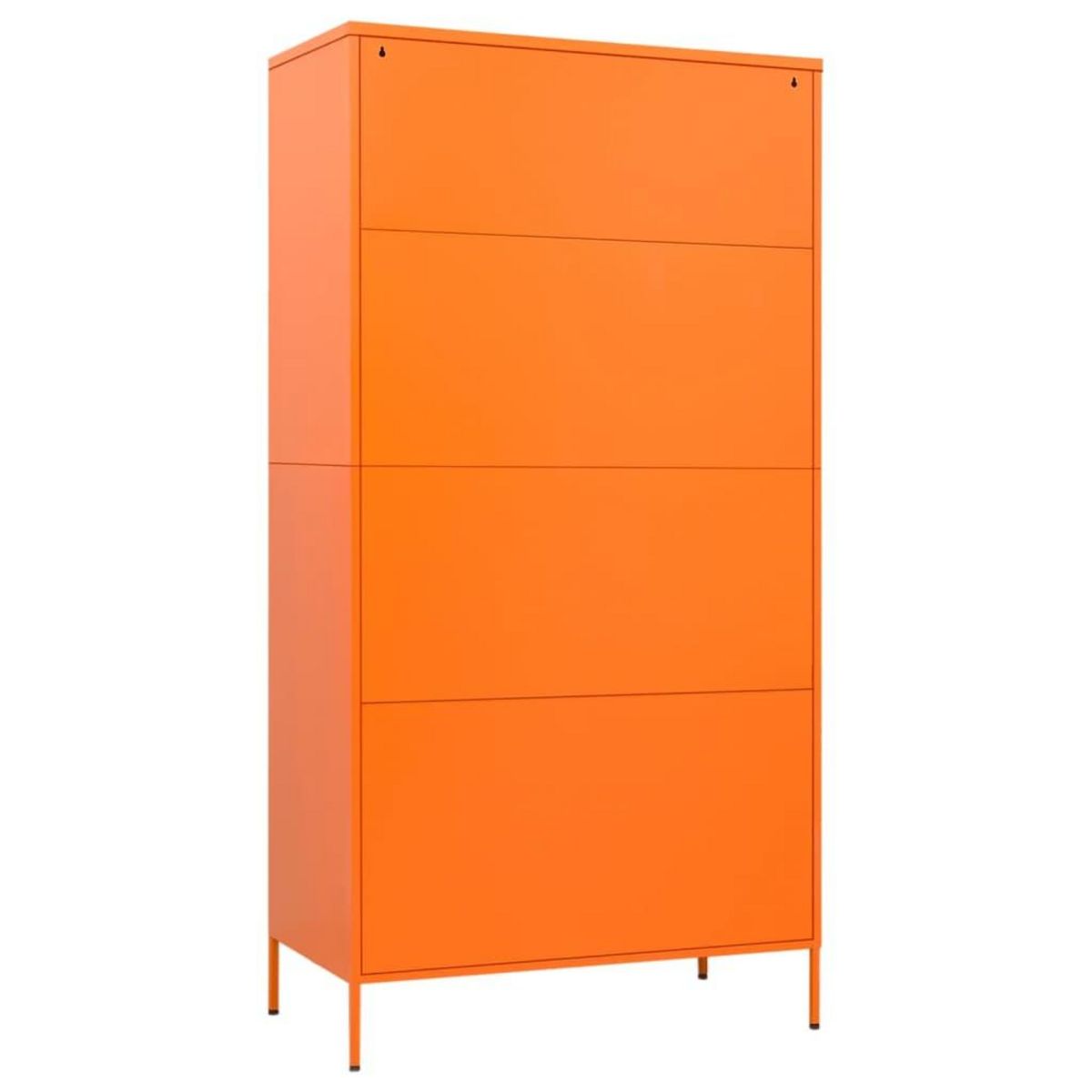 VIDAXL Garde-robe Orange 90x50x180 cm Acier