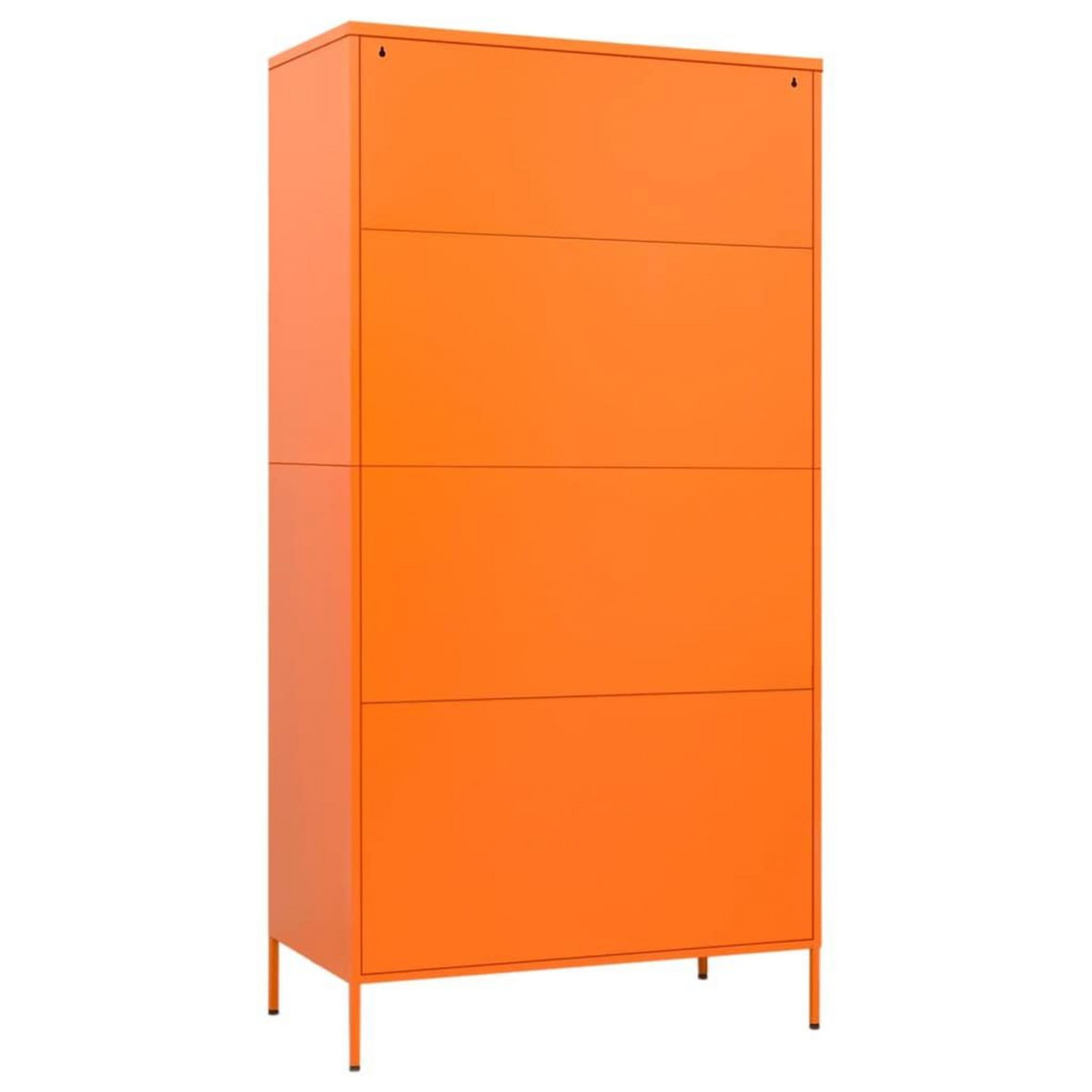 VIDAXL Garde-robe Orange 90x50x180 cm Acier