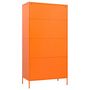 Voir la diapositive 5 : VIDAXL Garde-robe Orange 90x50x180 cm Acier