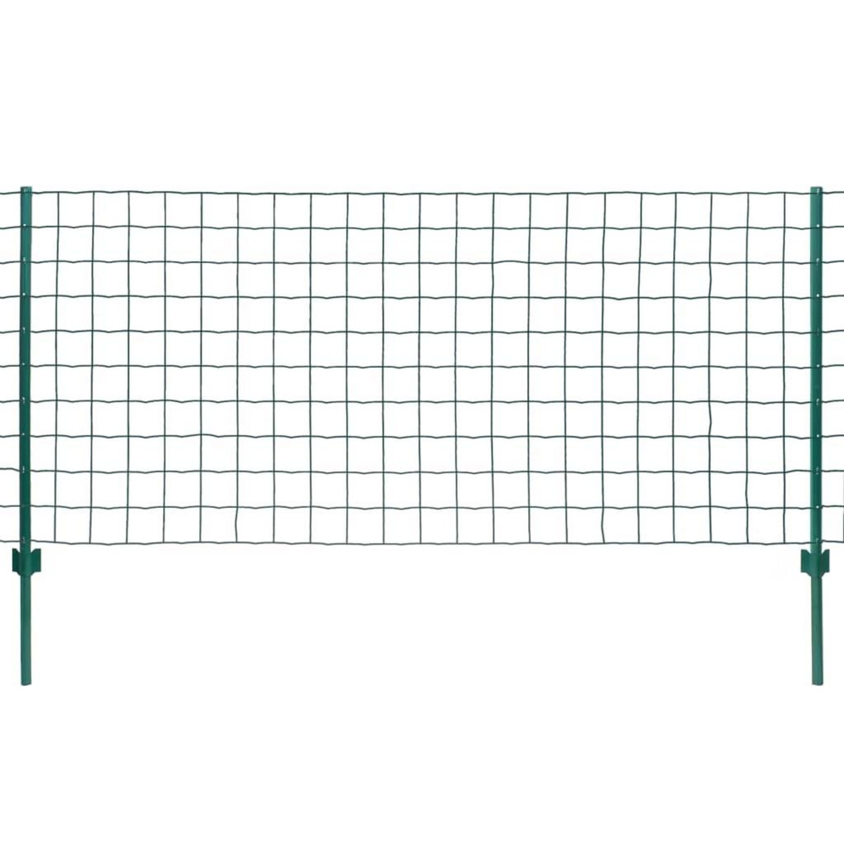 VIDAXL Cloture Euro Acier 20x1,5 m Vert