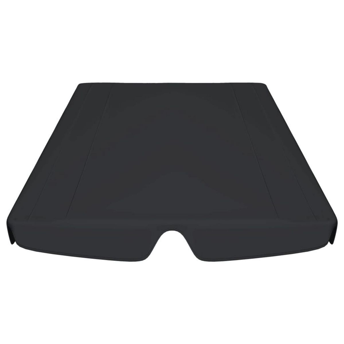 VIDAXL Toit de rechange de balançoire noir 188/168x145/110 cm