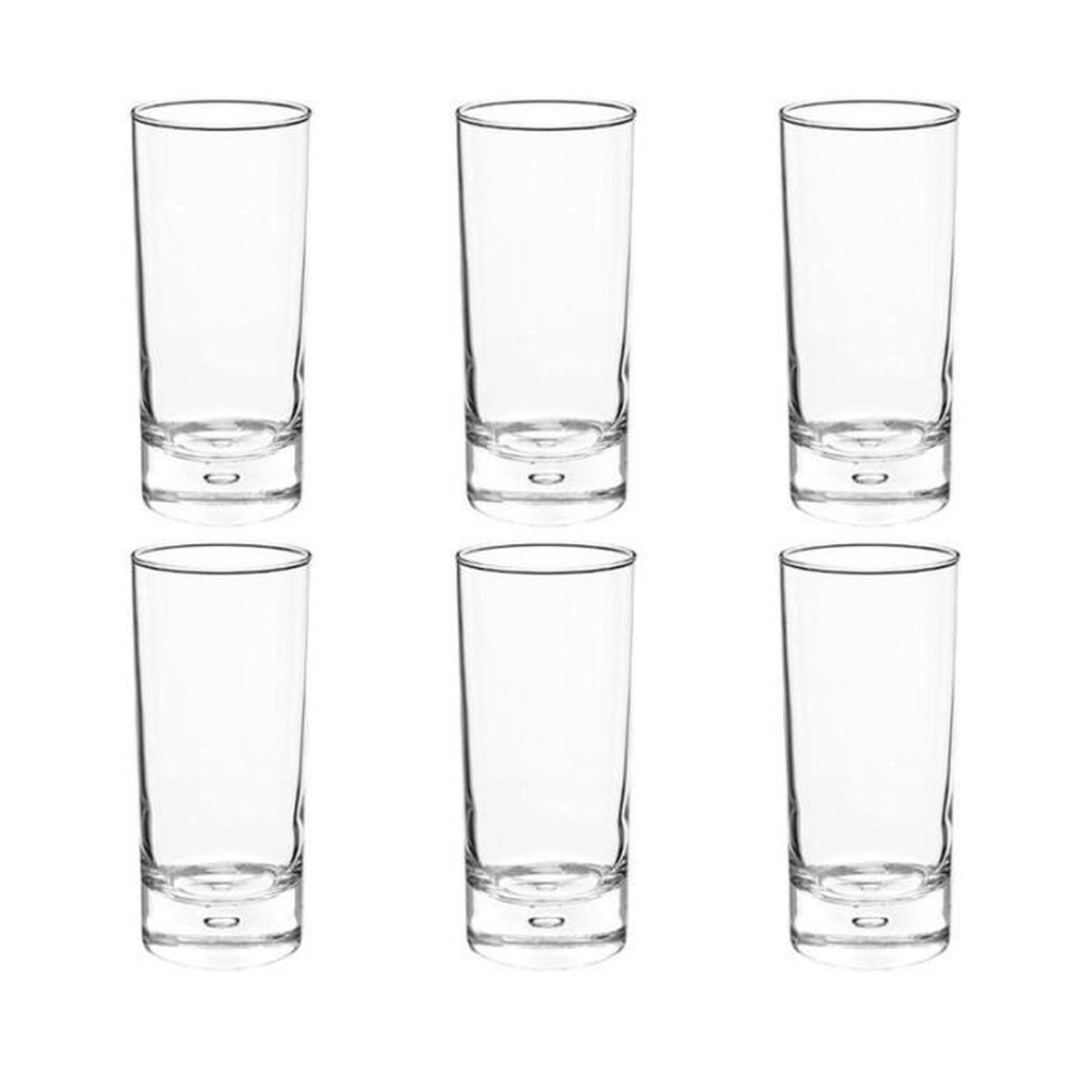 SECRET DE GOURMET Lot de 6 Gobelets Hauts  Georgi'Eau  29cl Transparent