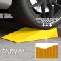 Voir la diapositive 6 : HOMCOM Ensemble de 2 rampes de levage voiture caravane camping-car véhicule utilitaire 30T max. jaune