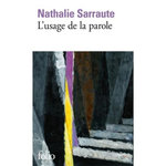 L'USAGE DE LA PAROLE, Sarraute Nathalie