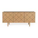 Paris Prix Buffet Design en Bois Massif  Porto  175cm Chêne