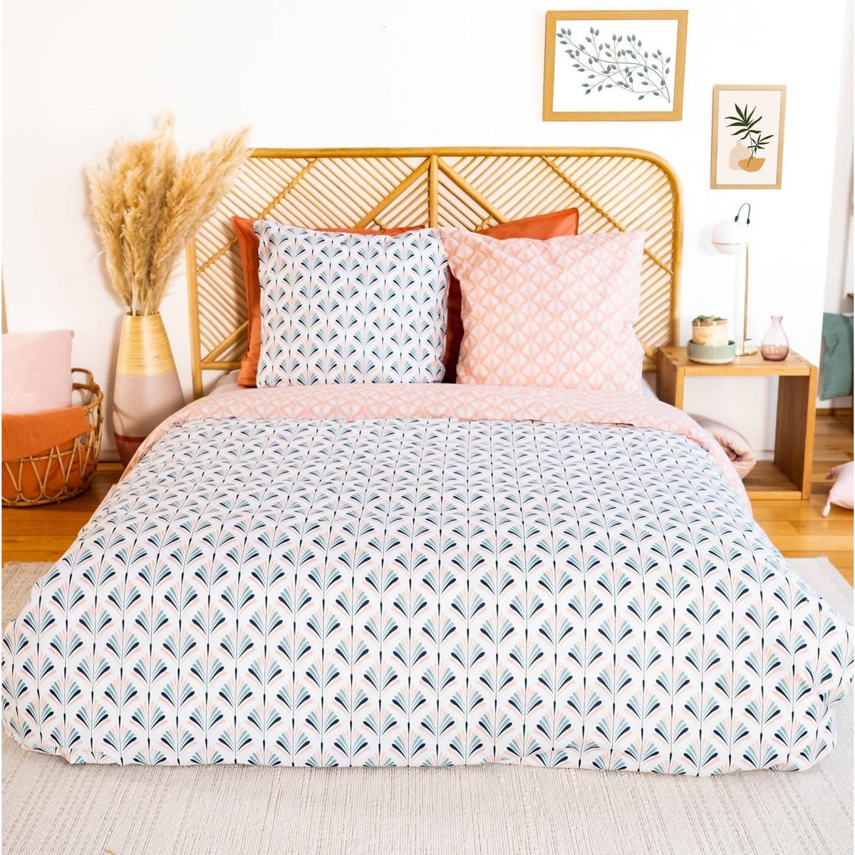 Home collection Parure housse de couette 100% coton bci adouci 57 fils mig - volea