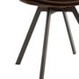 Voir la diapositive 5 : Paris Prix Chaise Design  Hélène  84cm Marron Foncé