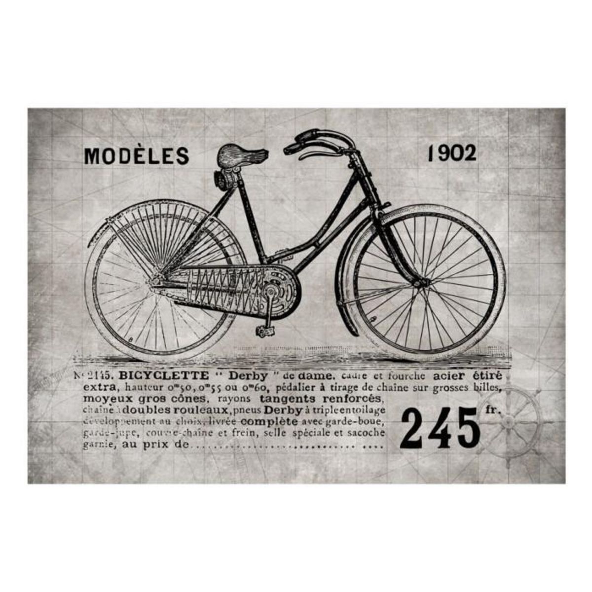 Paris Prix Papier Peint  Bicycle Vintage