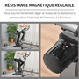 Voir la diapositive 6 : HOMCOM Vélo d'appartement volant d'inertie 8 Kg résistance magnétique 10 niveaux écran LCD multifonction capteur fréquence cardiaque selle réglable acier gris