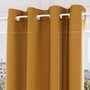 Voir la diapositive 1 : SOLEIL D'OCRE Voile oeillets jacquard 135X250 cm VELVET, par Soleil d'ocre