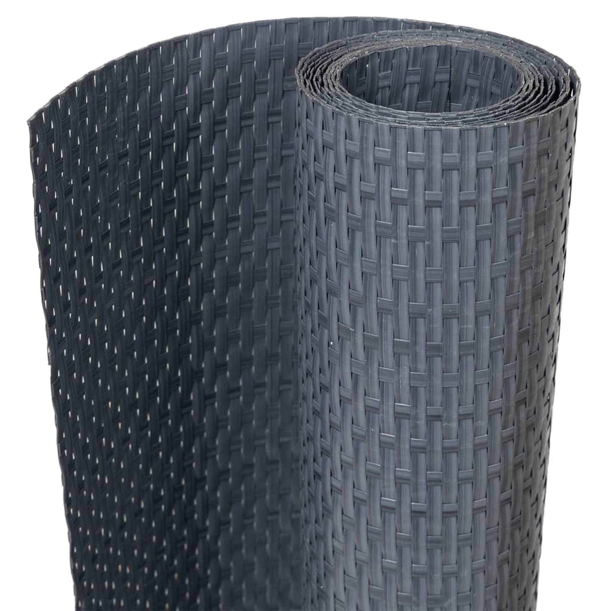 Voir la diapositive 2 : VIDAXL Paravent de balcon anthracite 500x80 cm resine tressee